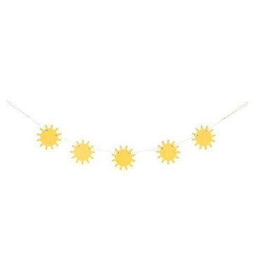 Wooden Sunshine Mini Garland - The Fox Decor